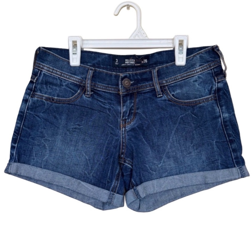 Hollister Denim Blue Midi Short Women's Shorts Size 3